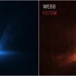 За първи път „Хъбъл“ и „Джеймс Уеб“ наблюдаваха едно и също събитие – разбиването на DART в астероид