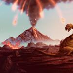 Грандиозни изригвания на вулкани са направили услуга на динозаврите