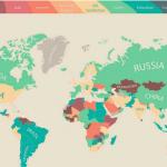 Карта разкрива какво се цени най-много в различните държави
