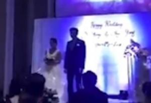 Младоженец пусна пред гостите на сватбата клипче как булката му изневерява с роднина