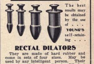 В миналото тези „анални тапи“ са били продавани като лек срещу главоболие, лудост и акне