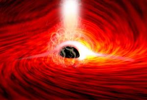 За първи път астрономи наблюдаваха светлина зад черна дупка
