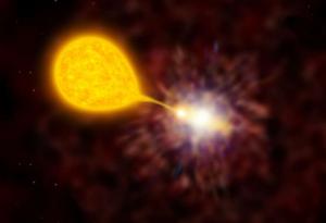 Бяло джудже увеличава и намалява яркостта си през 30 минути