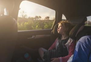 На път с кола в жегата: какво се случва с детето минута по минута