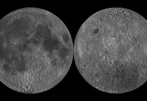 Луната има "две лица" и под повърхността