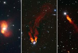 Галактики горят като огньове в тъмното на тези радио снимки