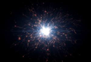 Астрономи откриха невиждани досега магнитни структури около спирална галактика