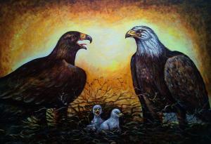 Как орлицата избира баща за своите мъничета