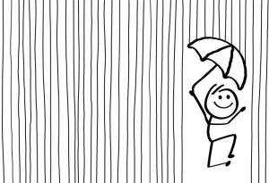 Нарисувай човек в дъжда и разбери истинската си същност