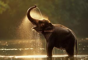 Виц: Избягал слонът от зоопарка