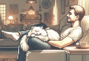 Малкото глупаво бяло коте знае какво е любовта