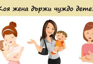 Психологически тест: Коя жена държи чуждо дете на ръце?