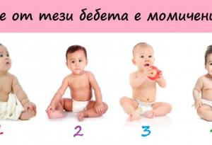 Психологически тест: Можете ли да познаете кое от тези бебета е момиченце?