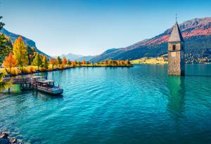 Потопено италианско селище изплува за първи път от десетилетие