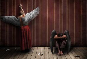 Притча: Службата на двата ангела