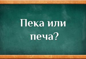 Кое е вярното – пека или печа?