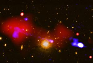 Свръхмасивна черна дупка е създала нови звезди?