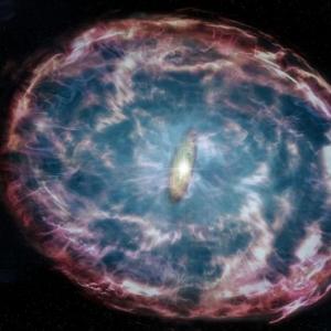 Видяхме остатъчно сияние, образувано от сблъсъка на две неутронни звезди?