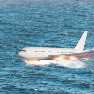 Виц: Руски самолет пада в океана