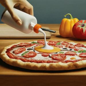 ИИ на „Гугъл“ съветва: Залепете сиренето на пицата с лепило, за да не падне, яжте камъни
