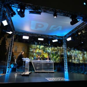 bTV отбеляза началото на кампанията „Избори 2026. България решава“ със специално предизборно студио и впечатляващ 3D мапинг спектакъл 