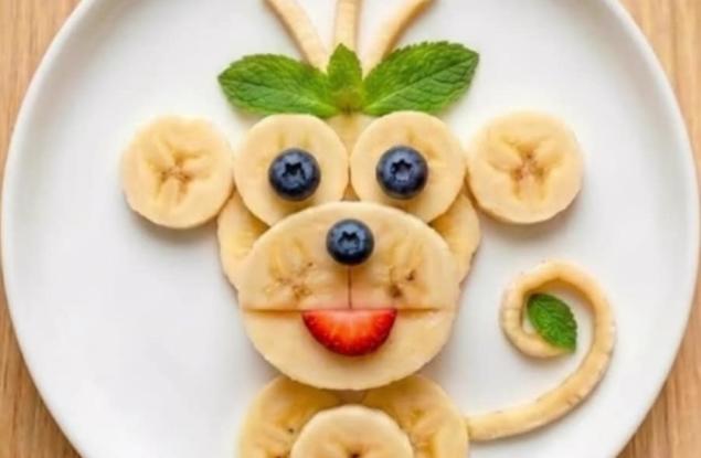 Животни от плодове в чинията