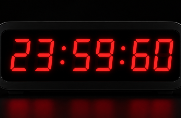Последният път, когато часовникът показа 23:59:60, беше на 31 декември 2016 г. Това няма да се повтори през юни