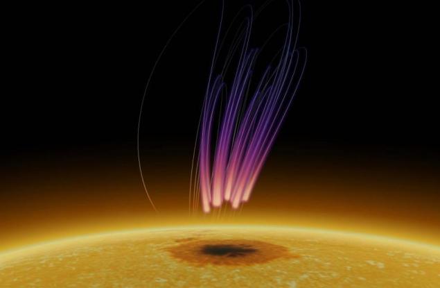 Учени засякоха, че Слънцето излъчва емисии, наподобяващи полярно сияние