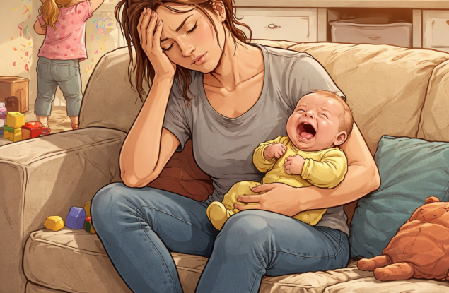 Една майка на малки деца я прекъсват около 400 пъти на ден