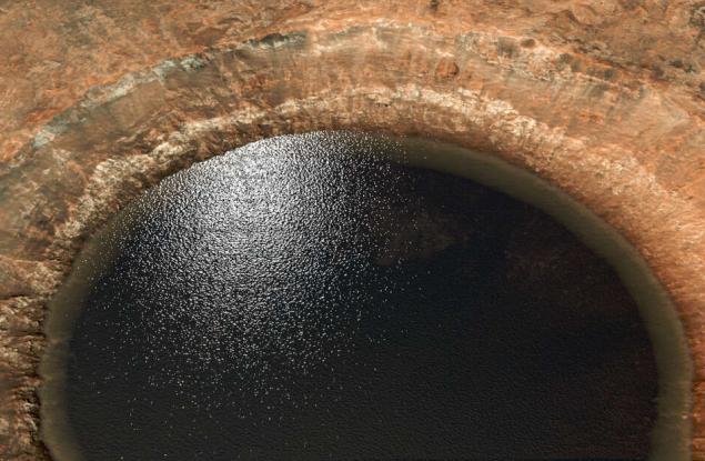 Повърхността на Марс е оформена от драматични наводнения заради преливащи кратери