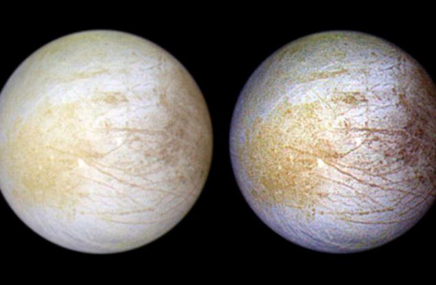 „Хъбъл“ засече трайна водна пара в атмосферата на Европа