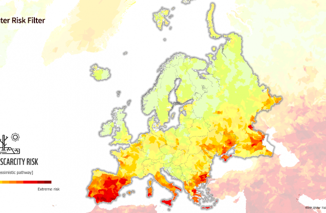 17% от населението на Европа е изправено пред висок риск от недостиг на вода до 2050 г.