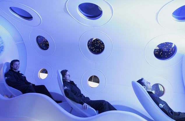Ето как ще изглежда кабината за космически туризъм на "Върджин Галактик"