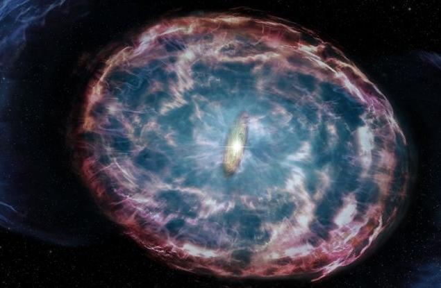 Видяхме остатъчно сияние, образувано от сблъсъка на две неутронни звезди?