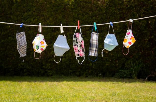 Не е нужно да перете маските от плат на 60°C