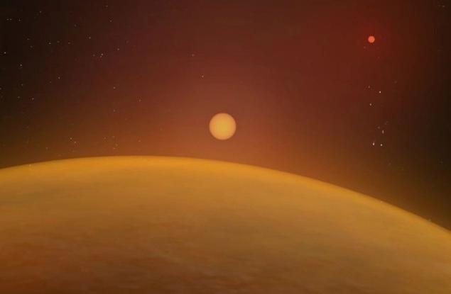 Астрономи показаха първия 3D модел на планета, намираща се в орбитата на двойна звезда