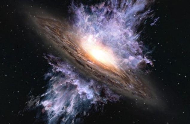 Учени засякоха гигантска бушуваща черна дупка в ранната Вселена