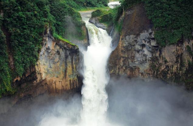 Най-високият водопад в Еквадор изчезна внезапно