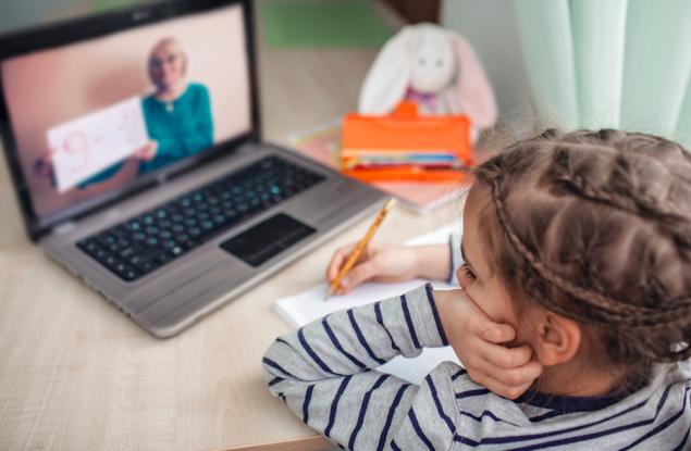 Виц: За онлайн уроците