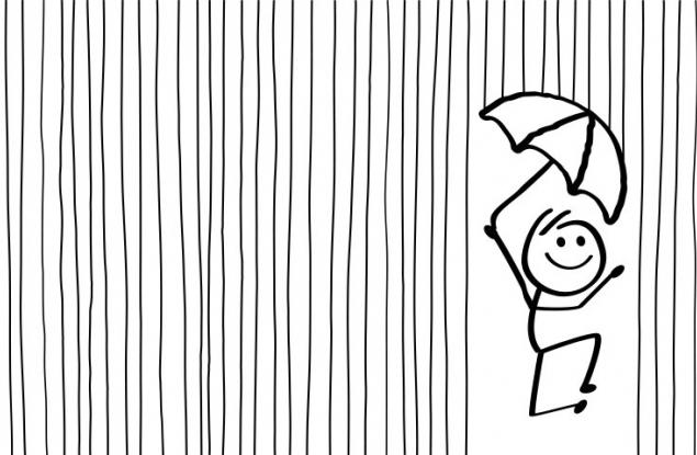 Нарисувай човек в дъжда и разбери истинската си същност
