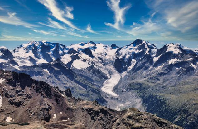 Ледниците в Швейцария са се стопили наполовина