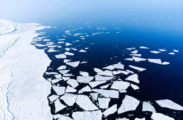 Сателитни снимки показват, че през юли морският лед в Антарктика е намалял рекордно