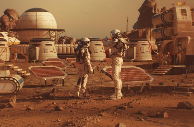 Виц: ВИК и вода на Марс