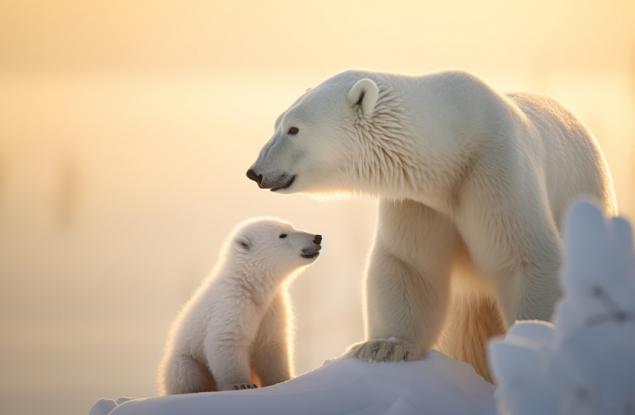 Белите мечки в Гренландия показват адаптивност към новите условия, причинени от глобалното затопляне
