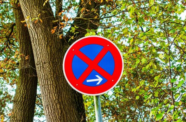 Виц: Жена паркира точно под знака "Паркирането забранено"