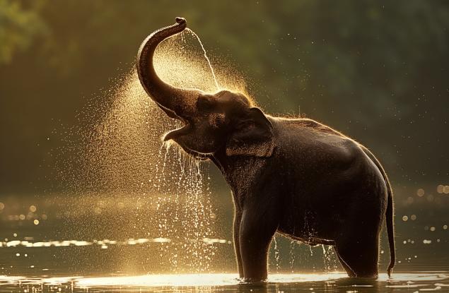 Виц: Избягал слонът от зоопарка