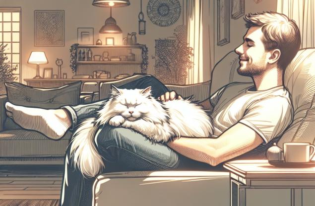 Малкото глупаво бяло коте знае какво е любовта