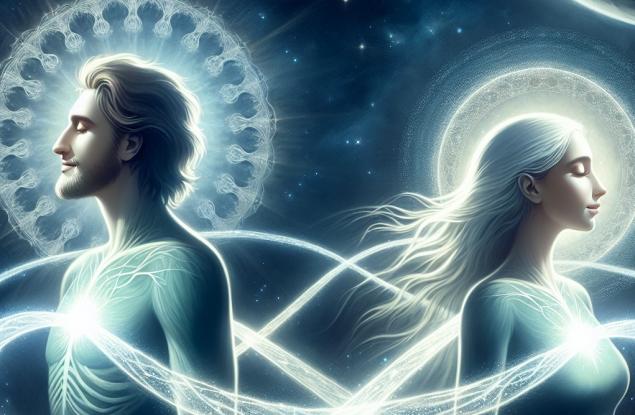 Хората, които са предопределени да бъдат заедно, са свързани с невидима кармична нишка