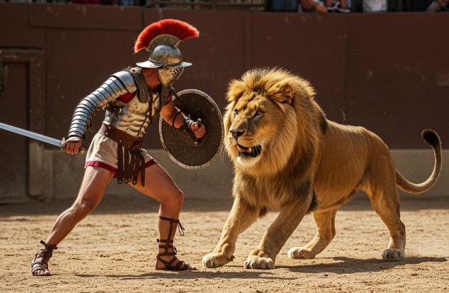 Открит древен скелет с ухапвания от лъв свидетелства за гладиаторски битки в Римска Британия