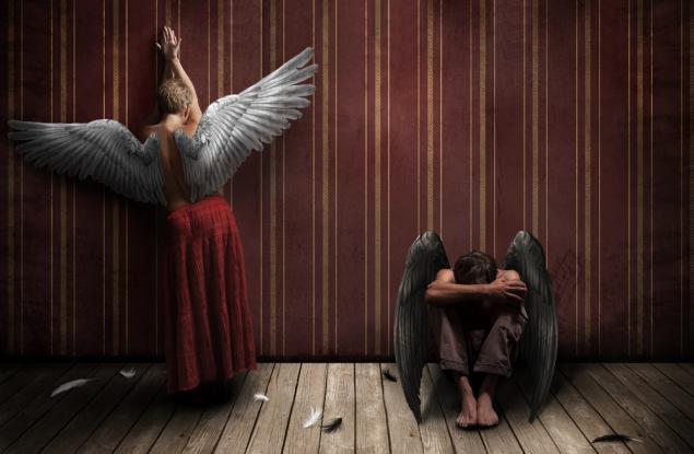 Притча: Службата на двата ангела